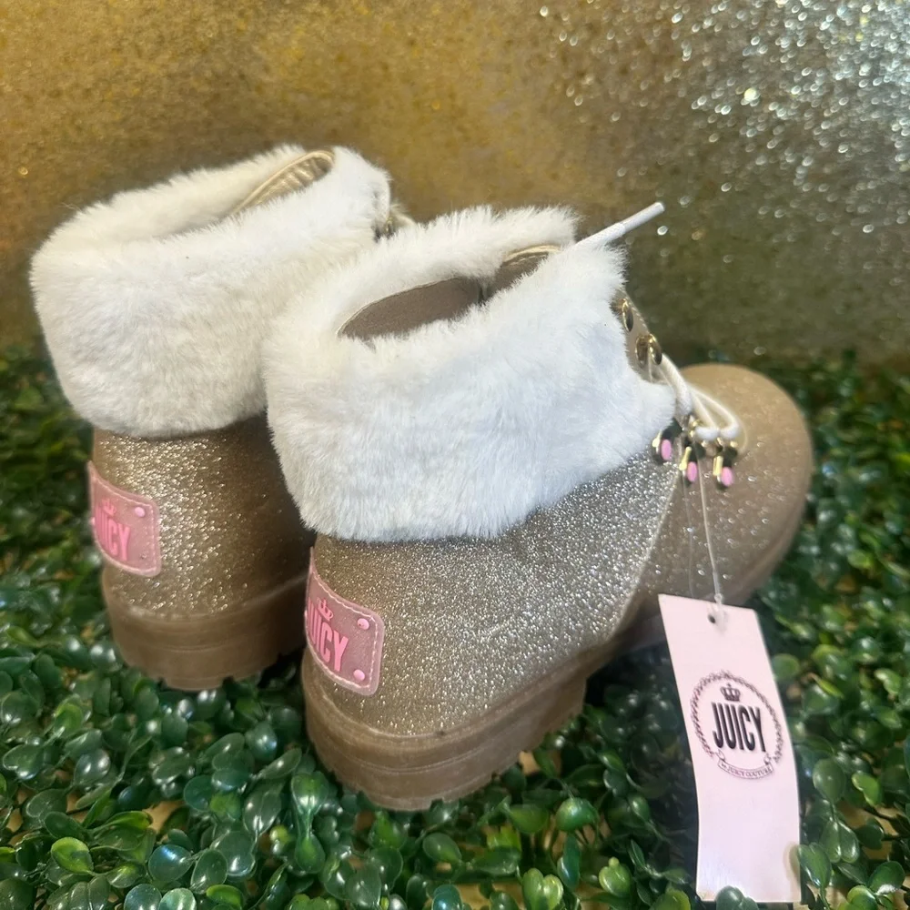 Juicy Couture Gold Sparkle Girls Boots JJK Castro Valley